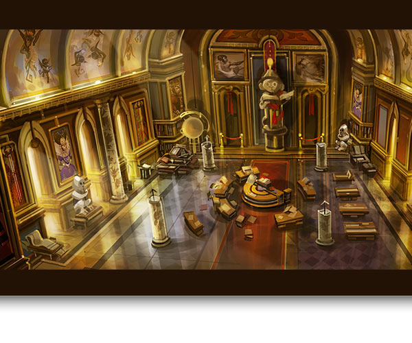 Monquista Library Concept Art