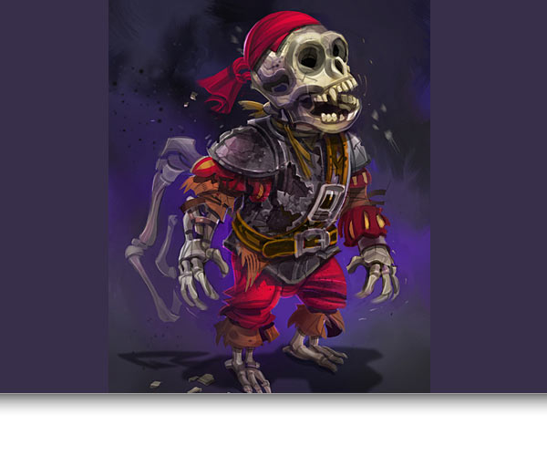 Undead Monkey Pirate Concept Art