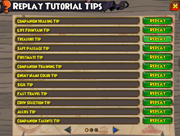 Player Tutorial Guide Tutorial Tips | Pirate101 Free Online Game